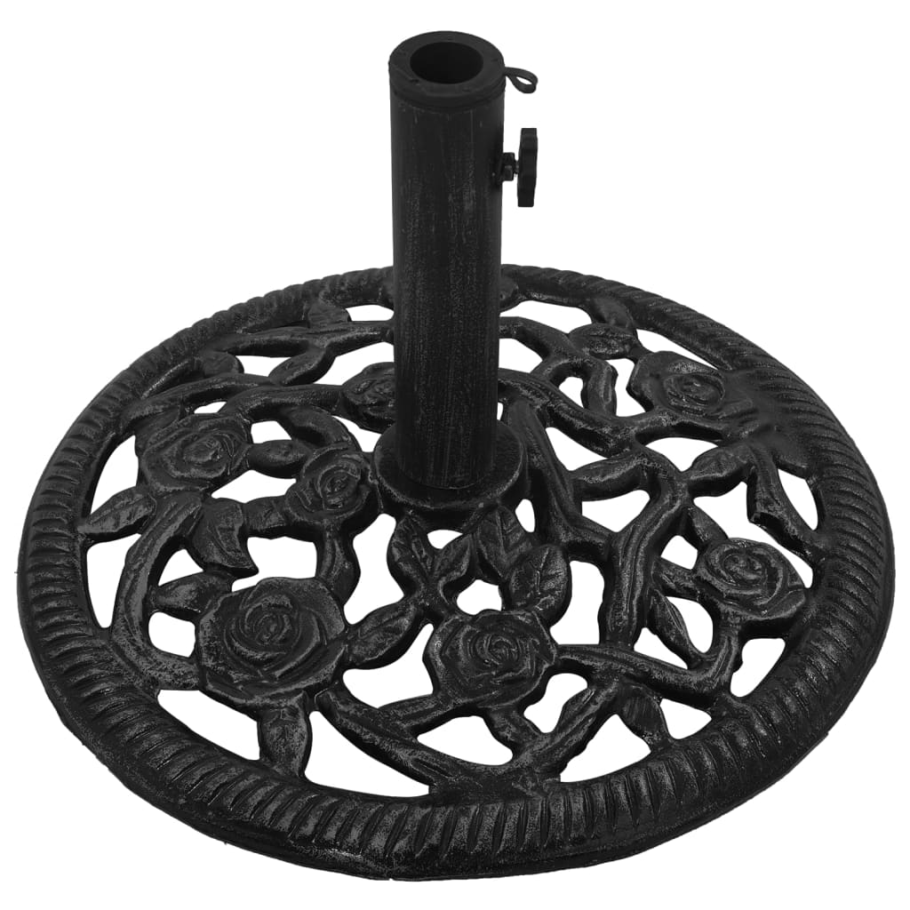 Vidaxl parasolvoet 48x48x33 cm gietijzer zwart