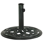 Vidaxl parasolvoet 44x44x31 cm gietijzer groen