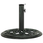 Vidaxl parasolvoet 44x44x31 cm gietijzer groen