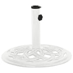 Vidaxl parasolvoet 44x44x31 cm gietijzer wit