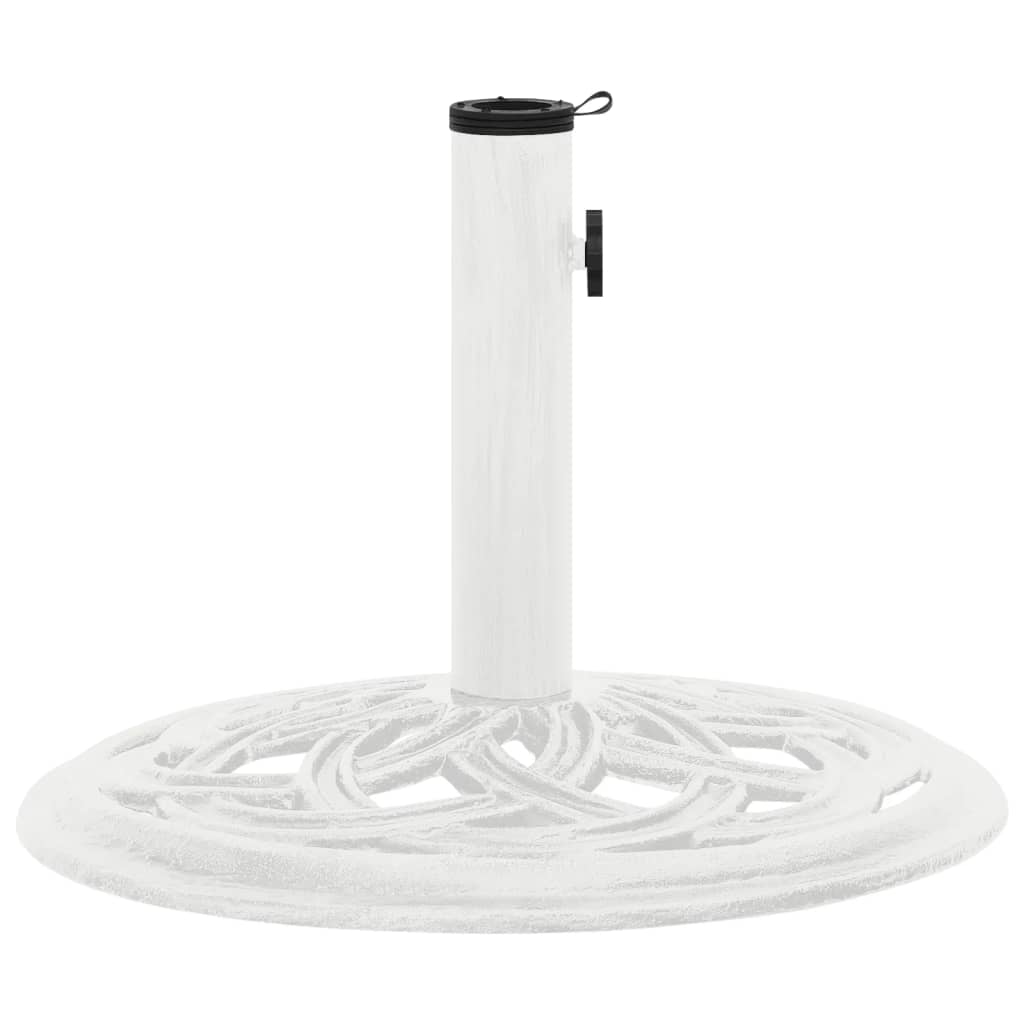 Vidaxl parasolvoet 44x44x31 cm gietijzer wit