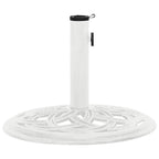 Vidaxl parasolvoet 44x44x31 cm gietijzer wit