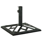 Vidaxl parasolvoet 44x44x31 cm gietijzer groen