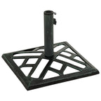 Vidaxl parasolvoet 44x44x31 cm gietijzer groen