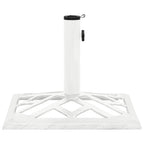 Vidaxl parasolvoet 44x44x31 cm gietijzer wit