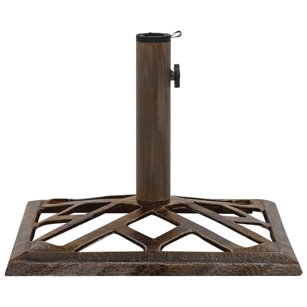 Vidaxl parasolvoet 44x44x31 cm gietijzer bronskleurig
