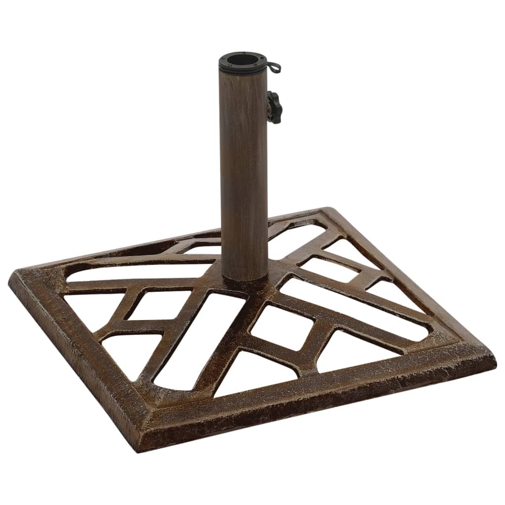 Vidaxl parasolvoet 44x44x31 cm gietijzer bronskleurig