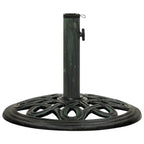 Vidaxl parasolvoet 40x40x32 cm gietijzer groen
