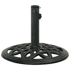 Vidaxl parasolvoet 40x40x32 cm gietijzer groen
