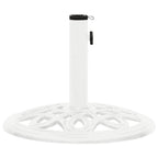Vidaxl parasolvoet 40x40x32 cm gietijzer wit