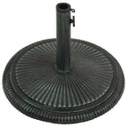 Vidaxl parasolvoet 45x45x30 cm gietijzer groen