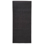VidaXL Vloerkleed 66x150 cm natuurlijk sisal zwart