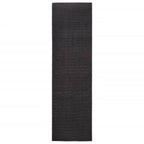 VidaXL Vloerkleed 100x350 cm natuurlijk sisal zwart