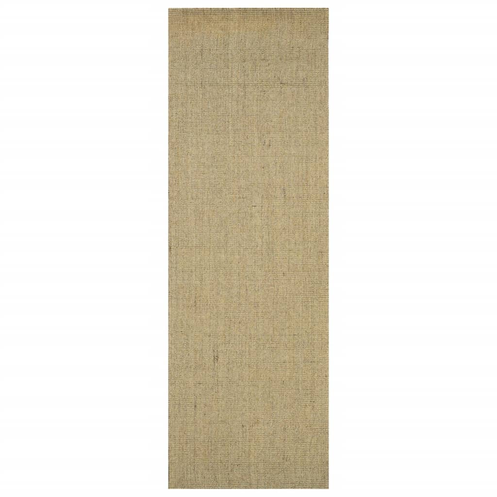 VidaXL Vloerkleed 66x200 cm natuurlijk sisal groen