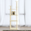 VidaXL Kattenmeubel met sisal krabpalen 171 cm crèmekleurig
