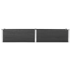 Vidaxl plantenbak verhoogd 200x50x54 cm hkc grijs