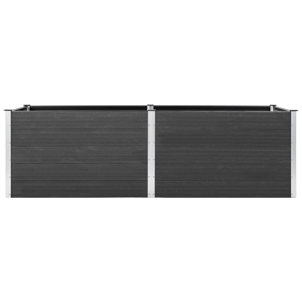 VidaXL Plantenbak verhoogd 200x50x91 cm HKC grijs