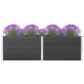 VidaXL Plantenbak verhoogd 200x50x91 cm HKC grijs