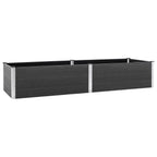 Vidaxl plantenbak verhoogd 200x100x54 cm hkc grijs