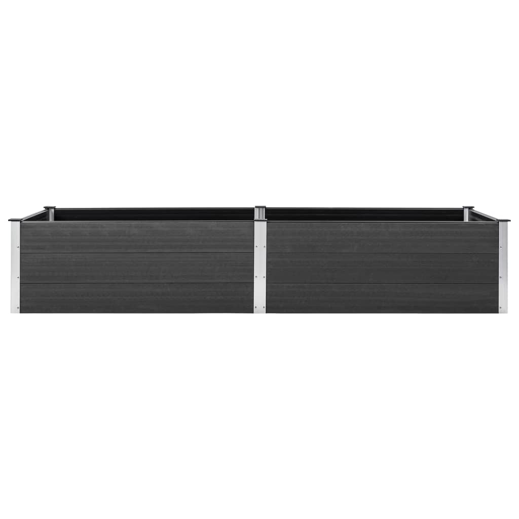 Vidaxl plantenbak verhoogd 200x100x54 cm hkc grijs