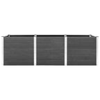 VidaXL Plantenbak verhoogd 300x50x91 cm HKC grijs