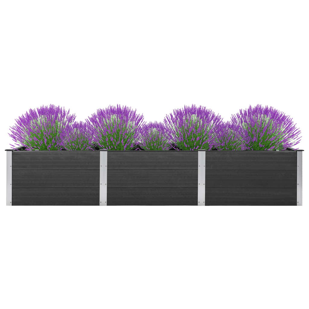VidaXL Plantenbak verhoogd 300x100x54 cm HKC grijs