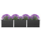 VidaXL Plantenbak verhoogd 300x100x54 cm HKC grijs
