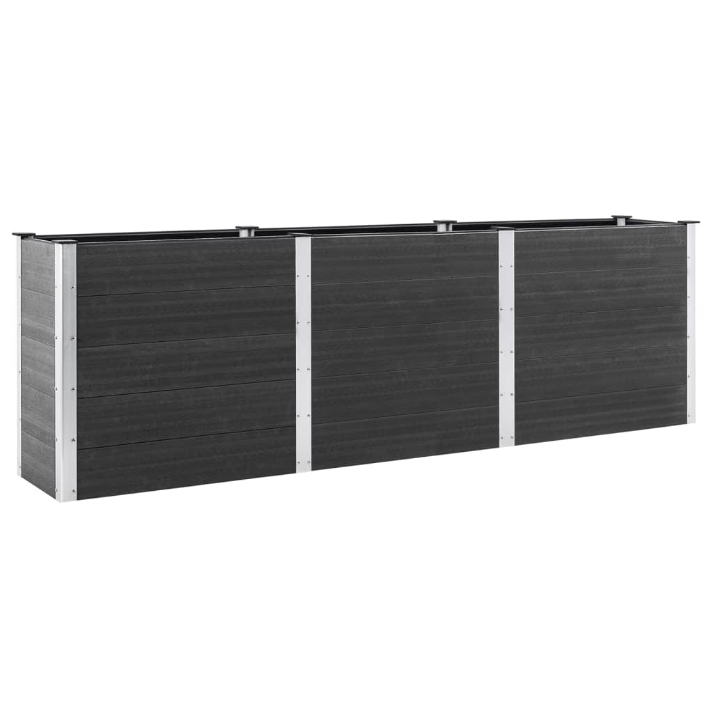 VidaXL Plantenbak verhoogd 300x100x91 cm HKC grijs
