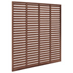 Vidaxl louvre schutting 180x180 cm hkc bruin