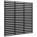 Vidaxl schuttingpaneel 180x180 cm hkc zwart