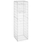Vidaxl schanskorf palen 2 st 40x40x140 cm ijzer