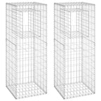 Vidaxl schanskorf palen 2 st 50x50x140 cm ijzer