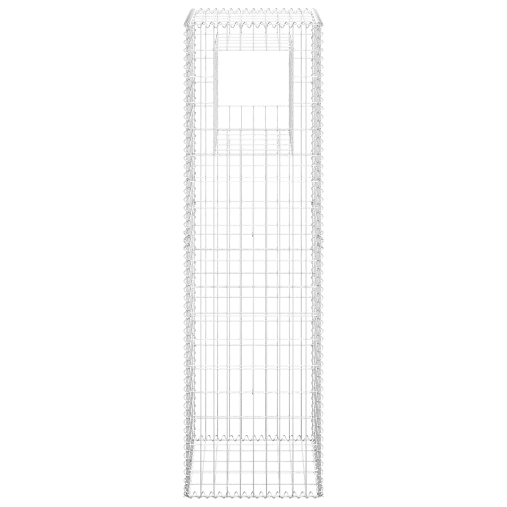 Vidaxl schanskorf paal 50x50x180 cm ijzer