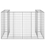 VidaXL Schanskorf voor containers 180x100x110 cm gegalvaniseerd staal