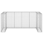 VidaXL Schanskorf voor containers 254x100x110 cm gegalvaniseerd staal
