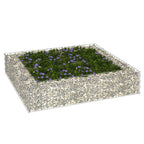 Vidaxl gabion plantenbak verhoogd 100x100x20 cm gegalvaniseerd staal