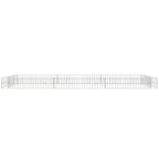 Vidaxl gabion plantenbak verhoogd 300x100x20 cm gegalvaniseerd staal