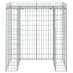 VidaXL Schanskorf voor vuilnisbak 110x91x120 cm gegalvaniseerd ijzer