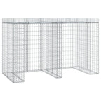 VidaXL Schanskorf voor vuilnisbak 192x91x120 cm gegalvaniseerd ijzer