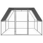 VidaXL Kippenhok 3x4x2 m gegalvaniseerd staal