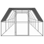 VidaXL Kippenhok 3x12x2 m gegalvaniseerd staal