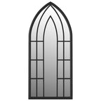 Vidaxl tuinspiegel 100x45 cm ijzer zwart