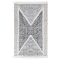 Vidaxl vloerkleed 160x230 cm katoen zwart en grijs