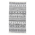 VidaXL Vloerkleed 120x180 cm katoen zwart en wit
