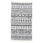 VidaXL Vloerkleed 120x180 cm katoen zwart en wit