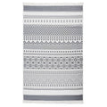 VidaXL Vloerkleed 120x180 cm katoen grijs en wit