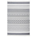 Vidaxl vloerkleed 160x230 cm katoen grijs en wit