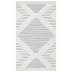 VidaXL Vloerkleed 120x180 cm katoen donkergrijs