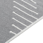 VidaXL Vloerkleed 120x180 cm katoen donkergrijs