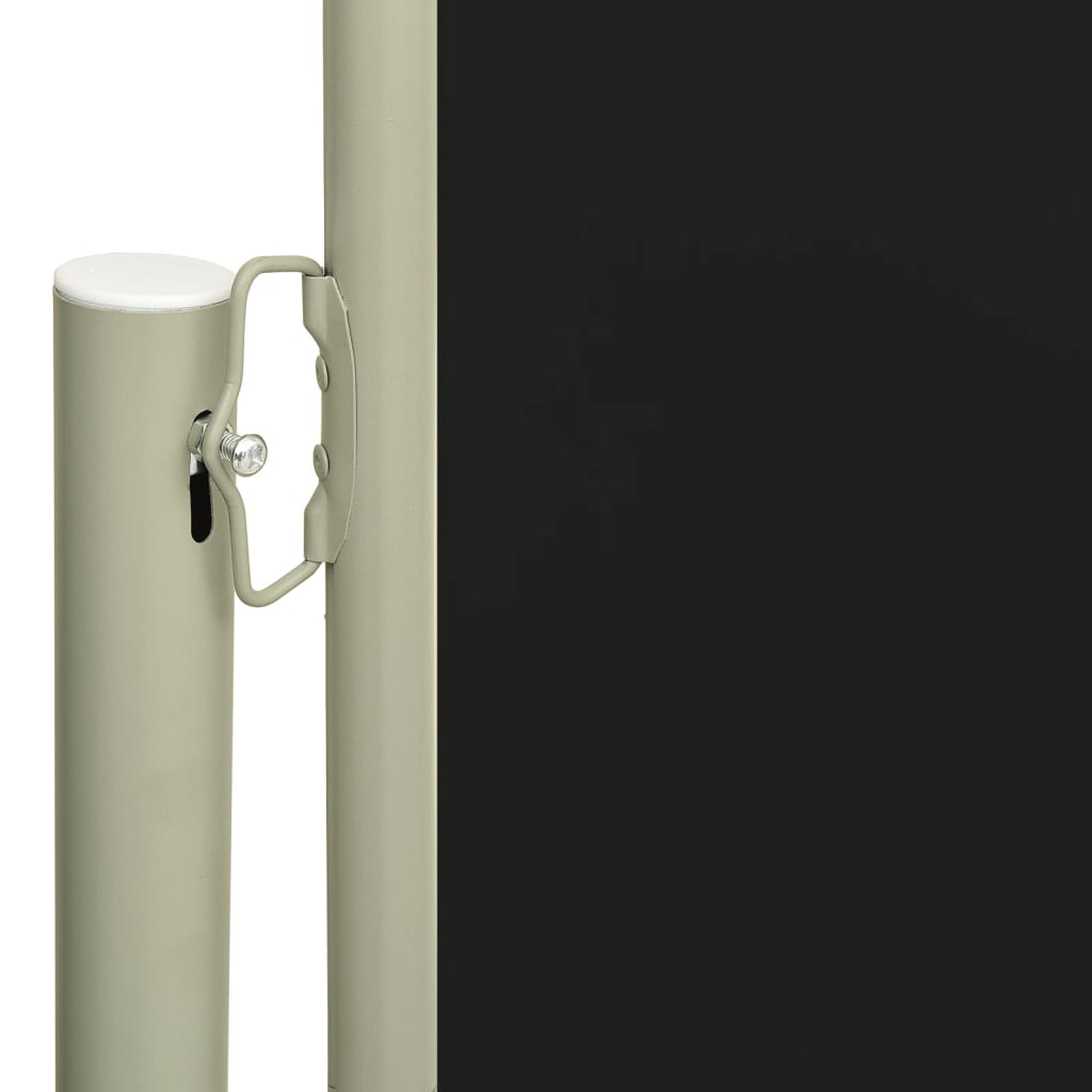 Vidaxl windscherm uittrekbaar 117x300 cm zwart